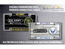 U.S. Army Veteran - Stainless Steel Car License Plate