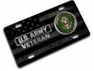 U.S. Army Veteran - Stainless Steel Car License Plate