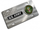 U.S. Army - Stainless Steel Car License Plate