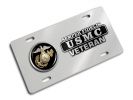 USMC - Veteran Marine Corps EGA - Stainless Steel Car License Plate