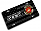 USMC - Semper Fidelis - Stainless Steel Car License Plate