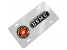 USMC - Semper Fidelis - Stainless Steel Car License Plate