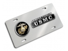 USMC - Semper Fidelis EGA - Stainless Steel Car License Plate