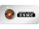 USMC - Semper Fidelis - Stainless Steel Car License Plate