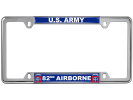 U.S. Army 82nd Airborne - Car Metal License Plate Frame