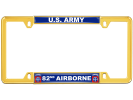 U.S. Army 82nd Airborne - Car Metal License Plate Frame