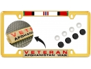 Afghanistan War Veteran - Car Metal License Plate Frame