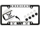 America's Navy - Car Metal License Plate Frame (WB)