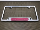 Fantasy Football Loser - Anodized Aluminum License Plate Frame with Clear Dome - Silver
