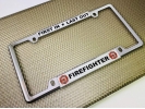 First In Last Out - Fire Department - Car Metal License Plate Frame