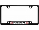 First In Last Out - Fire Department - Car Metal License Plate Frame