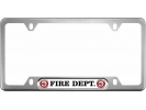 First In Last Out - Fire Department - Car Metal License Plate Frame