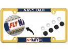 Fly Navy Dad - Car Metal License Plate Frame
