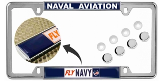 Naval Aviation - Fly Navy - Car Metal License Plate Frame