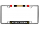 Iraq War Veteran - Car Metal License Plate Frame