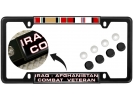 Iraq - Afghanistan Combat Veteran - Car Metal License Plate Frame