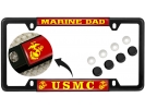 USMC - Marine Dad EGA - Car Metal License Plate Frame