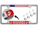 USMC - Marines. The Few. The Proud. - Car Metal License Plate Frame (rw)