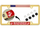 USMC - Marines. The Few. The Proud. - Car Metal License Plate Frame (rw)