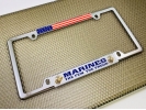 USMC - Marines. The Few. The Proud. - Car Metal License Plate Frame (wb)