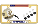 USMC - Marines. The Few. The Proud. - Car Metal License Plate Frame (wb)