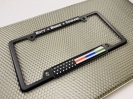 Law Enforcement, Military and Fire American Flag - Car Metal License Plate Frame
