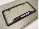 Law Enforcement, Military and Fire American Flag - Car Metal License Plate Frame