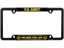 U.S. Army Soldier for Life - Car Metal License Plate Frame