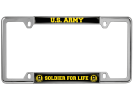 U.S. Army Soldier for Life - Car Metal License Plate Frame