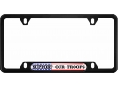 Support Our Troops - Anodized Aluminum Car License Plate Frame