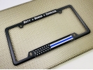Duty Honor Courage Thin Blue Line with U.S. Flag - Car Metal License Plate Frame
