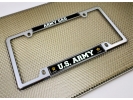 U.S. Army Dad with Star Logo - Car Metal License Plate Frame