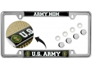 U.S. Army Mom - Car Metal License Plate Frame