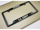 U.S. Army Veteran with Star Logo - Car Metal License Plate Frame