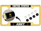U.S. Army with Star Logo - Car Metal License Plate Frame