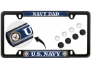 U.S. Navy Dad - Car Metal License Plate Frame