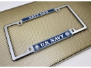 U.S. Navy Dad - Car Metal License Plate Frame (wb)