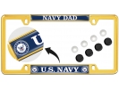 U.S. Navy Dad - Car Metal License Plate Frame (wb)