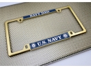 U.S. Navy Dad - Car Metal License Plate Frame (wb)