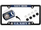 U.S. Navy Mom - Car Metal License Plate Frame