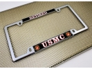 USMC - Retired Marine Corps - Car Metal License Plate Frame