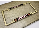 USMC - Retired Marine Corps - Car Metal License Plate Frame
