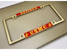 USMC - Retired Marine Corps EGA - Car Metal License Plate Frame