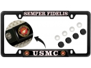 USMC - Semper Fidelis - Car Metal License Plate Frame