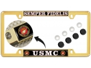 USMC - Semper Fidelis - Car Metal License Plate Frame