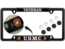 USMC - Veteran Marine Corps - Car Metal License Plate Frame