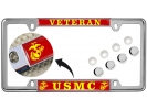USMC - Veteran Marine Corps EGA - Car Metal License Plate Frame