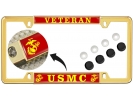 USMC - Veteran Marine Corps EGA - Car Metal License Plate Frame