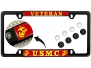 USMC - Veteran Marine Corps EGA - Car Metal License Plate Frame