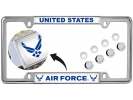USAF - U.S. Air Force Symbol - Car Metal License Plate Frame